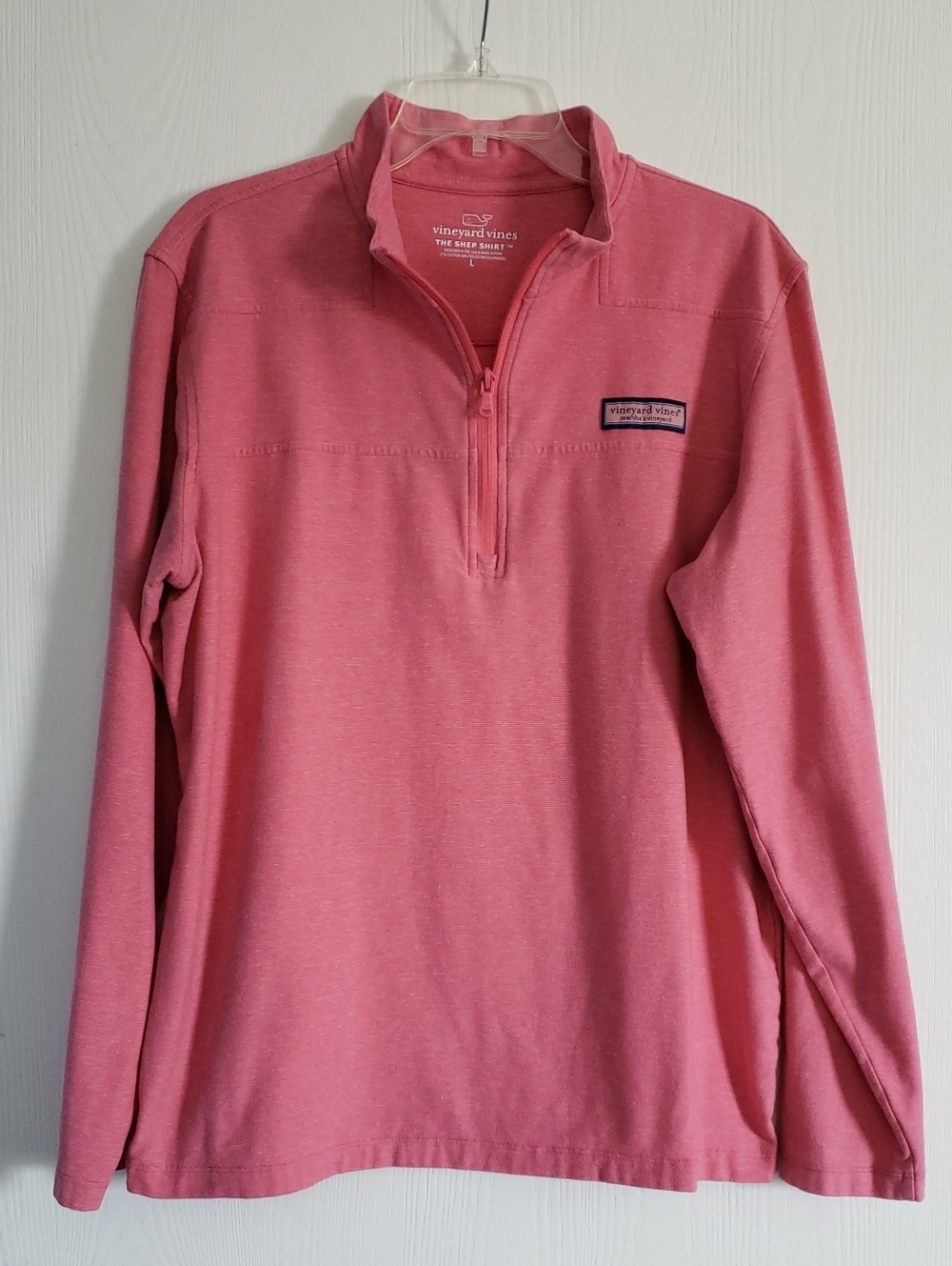 Vineyard Vines Shep Shirt, Pink Quarter-Zip Pullover